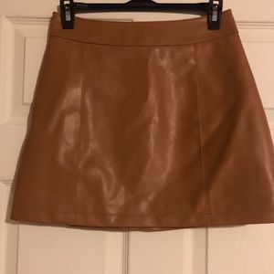 Leather Mini Skirt